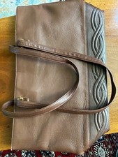 Harrods leather handbag brown - harrods,