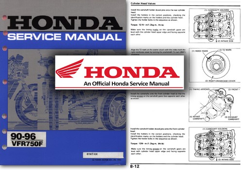 Honda vfr750f workshop manual - workshop,