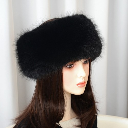 Plush faux fur headband lady - plush,
