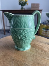 Falcon Ware Green Ceramic Jug with Handle
