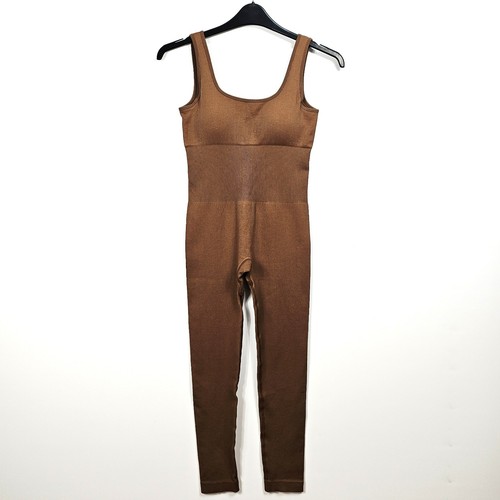Womens brown ribbed seamless - ribbed,