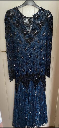 Vintage frank usher long - usher, dress