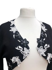 Ladies Black Bolero Top Size