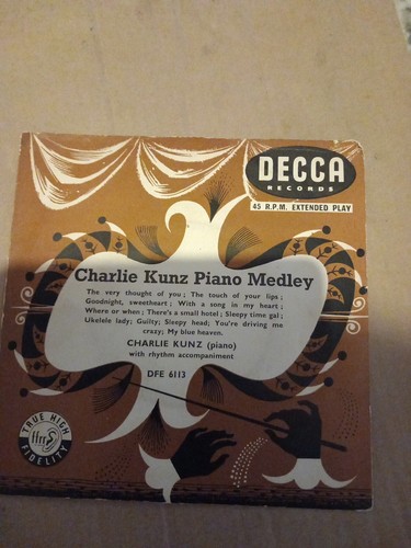 Charlie kunz piano medley - kunz,