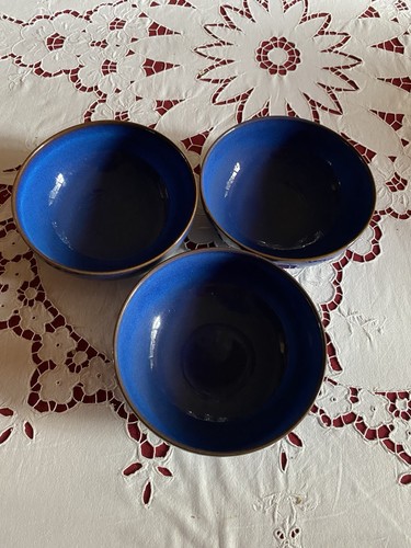 Denby imperial blue coupe - 3x,