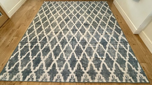 Soraya trellis slate rug - trellis,