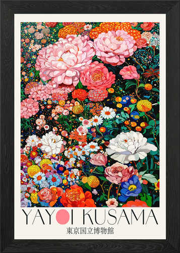 Yayoi kusama flower - yayoi, painting