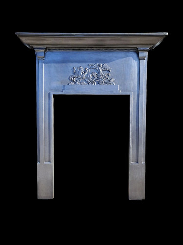 Cast iron fireplace surround - cast,