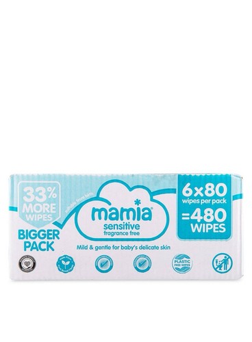 Mamia sensitive baby - sensitive, wipes