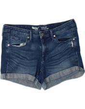 MOSSIMO Womens Power Stretch Mid Rise Denim Shorts US 8 Medium W29  Blue XJ14