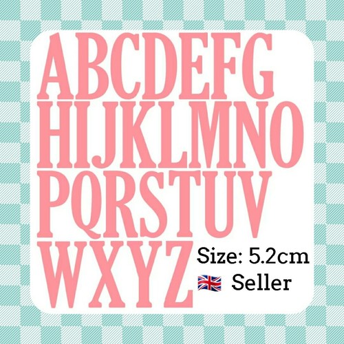 Metal cutting die alphabet - cutting,