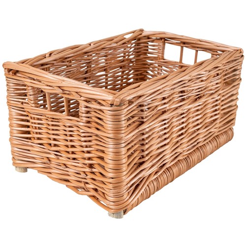 Wicker basket crate with - wicker,
