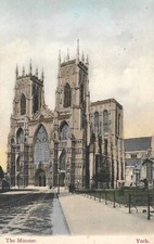 YORK The Minster - Posted 1907 -  Postcard ref Z53