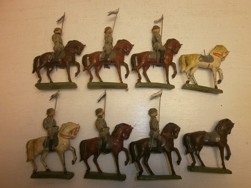 Set old elastolin toy - set,