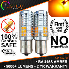 2x BAU15S PY21W 581 AMBER LED CANBUS TURN SIGNAL INDICATOR LIGHT BULBS ORANGE UK