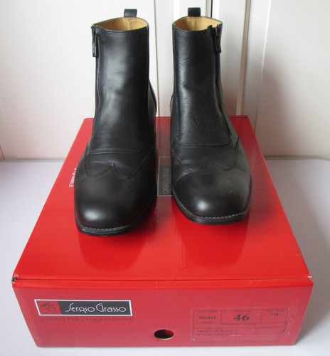 Black leather size sergio - leather,