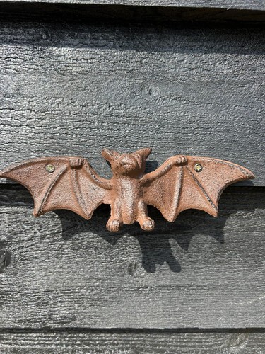 Bat cast iron wall hanging - wall,