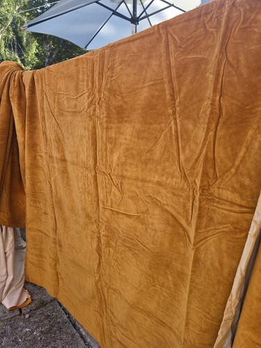Vintage mustard gold cotton - mustard,