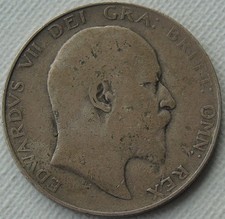 1906 King Edward VII Bare Head