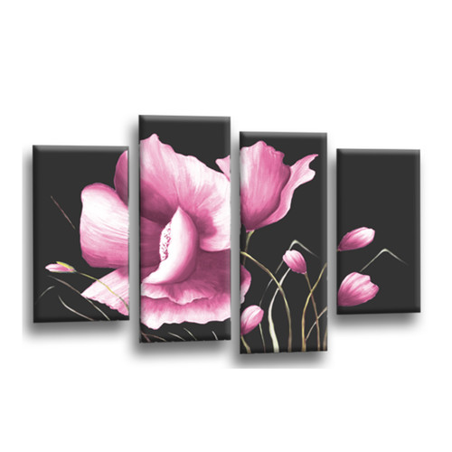 Floral wall art - floral, pink