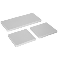 Outsunny 3PCs Rattan Cushions Pads Patio Grey, Refurbished