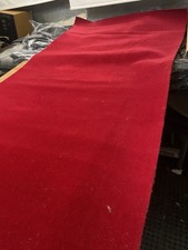 Luxury Red Tufted Wool Car Carpet PVC Backed 1.07m x 2m Classic Vehicle Trim