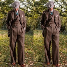 Vintage Tweed Mens Suits Wool