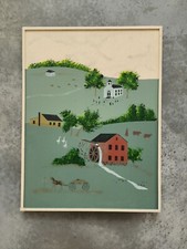 American Folk Art Painting On