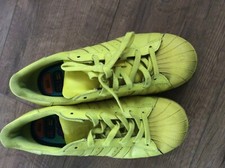 Women’s yellow Adidas trainers size
