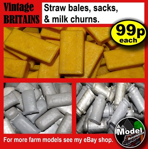 Britains farm straw bales - britains,