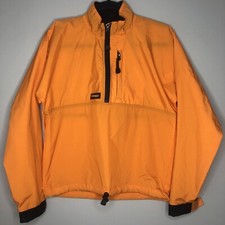 Stohlquist Water Wear Adult Small Orange 1/2 Zip Mock Neck Pullover Rain Jacket