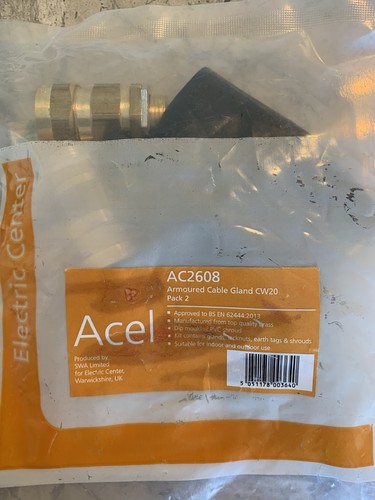 Acel cw20s armored cable gland - cw20s,