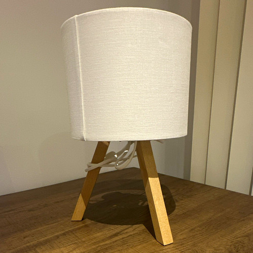 Modern wood tripod table - modern,