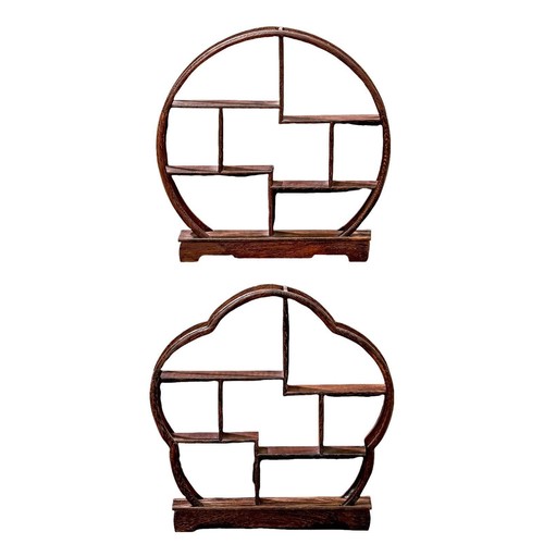 Tea set rack wooden display - wooden,