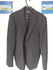 Strellson Blazer Jacket Virgin Wool Black Size Small 