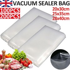 200pcs Textured Vacuum Sealer Bags Vac Seal Dry Wet Pack Food Saver Storage Bag