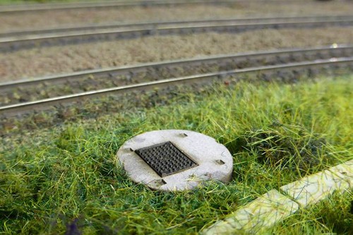 Laser cut trackside drainage - cut,