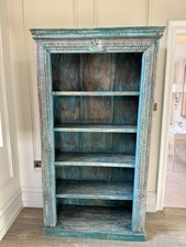 Boho Book Shelf Carved Wooden