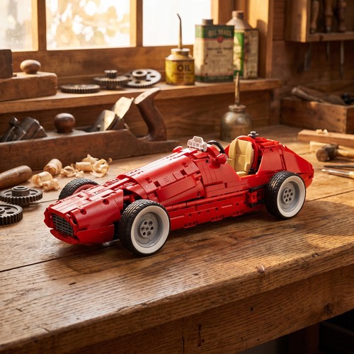Vintage car building blocks - car,