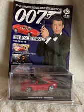 Ferrari F355 GoldenEye James Bond 007 1:43 Diecast Model + Magazine Sealed