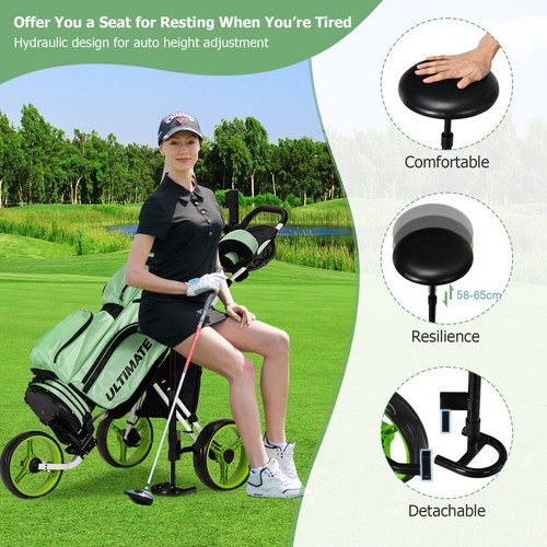 Foldable wheels golf push - golf,