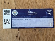 TICKET 2019/20 Man City v