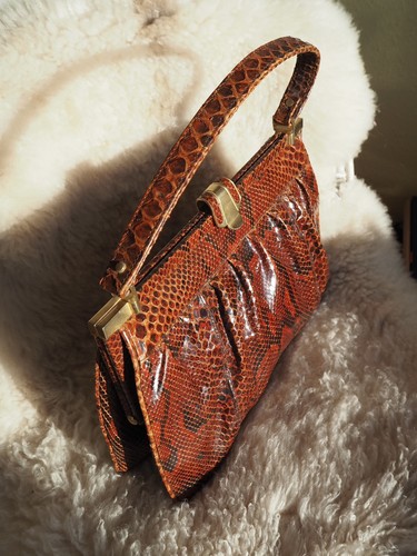 Vintage 1950s genuine python - vintage,