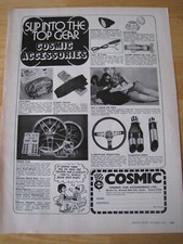 COSMIC CAR ACCESSORIES WALSALL STAFFS  1972 ADVERT A4 SIZE FILE 19