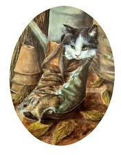Cute kitten plaque - plaque,