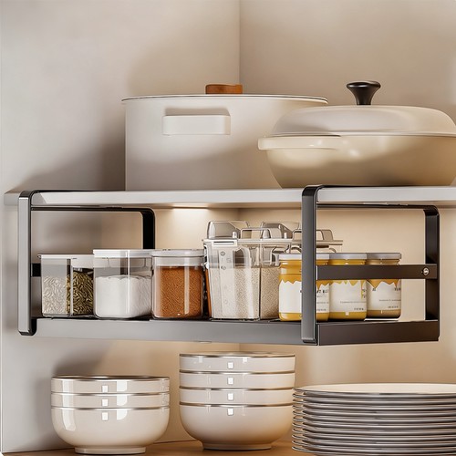 Expandable under shelf - expandable, under‑shelf