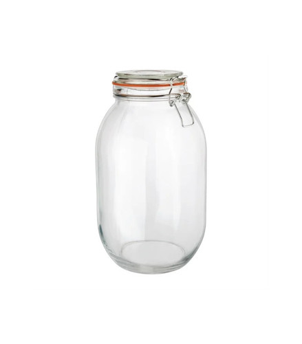 Clip top preserving jar - top, lock