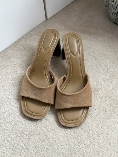 Zara beige suede - beige, back
