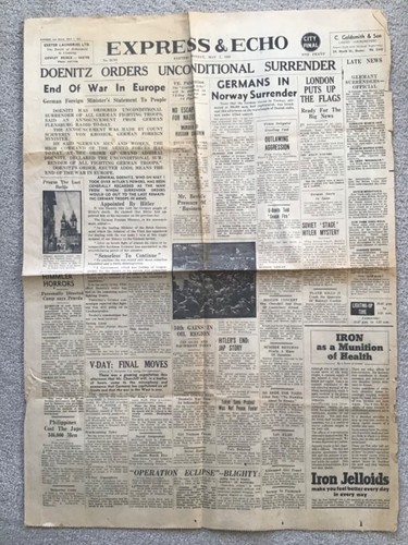 Express and echo newspaper ww2 - echo,