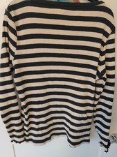 Joules ribbed striped top -